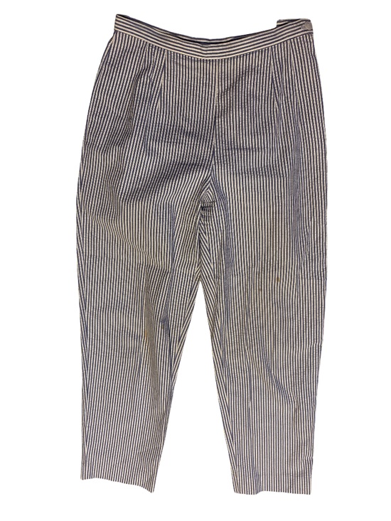 Talbots Pants - Talbots Light Blue and White Striped Skirt